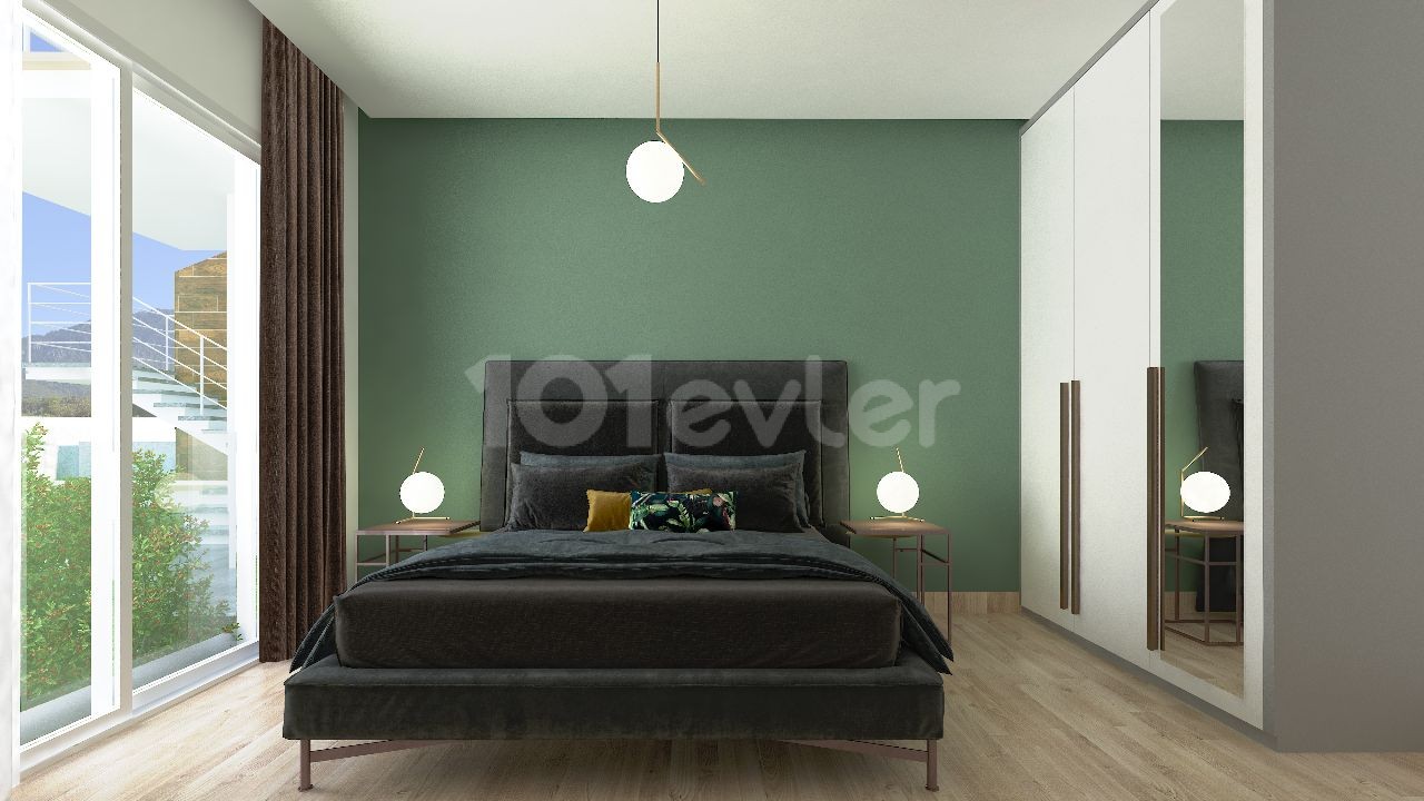 3+1 LOFT Verkauf in Esentepe 130 m2+Dachterrasse, Lieferung Herbst 2025