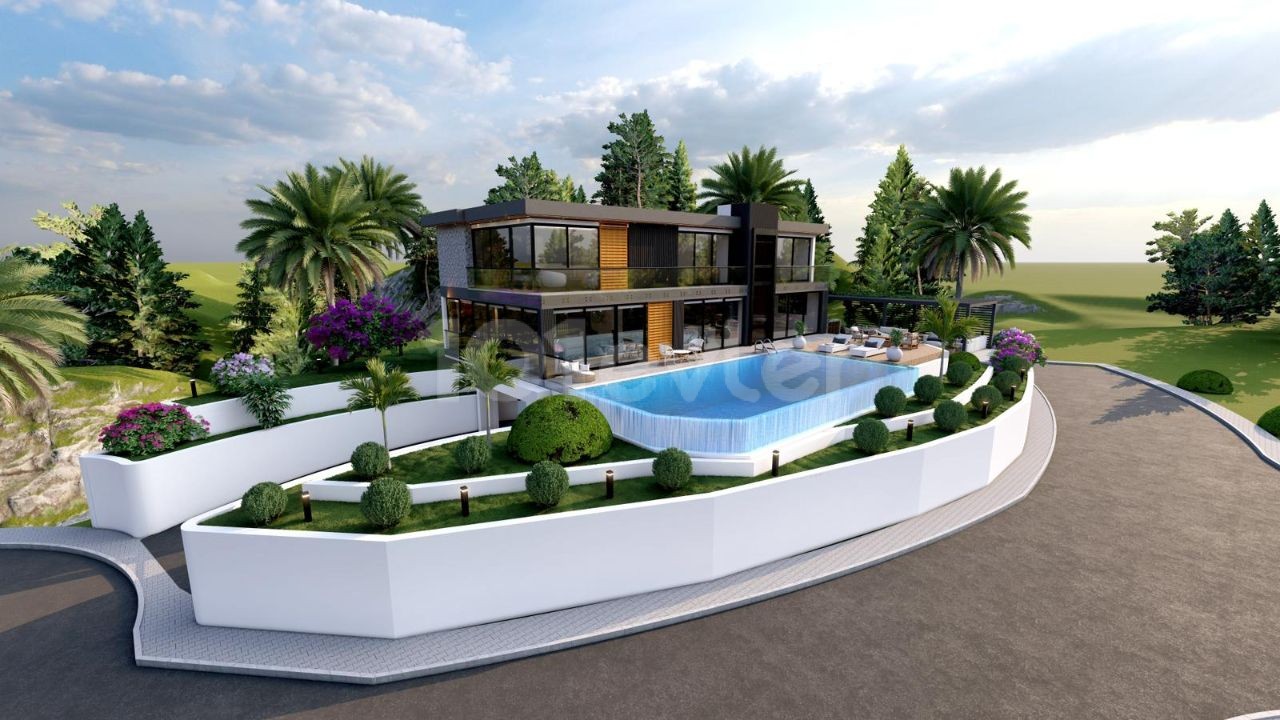 Kyrenia's most ambitious villa project, with its mesmerizing magnificent view, is waiting for its buyer...