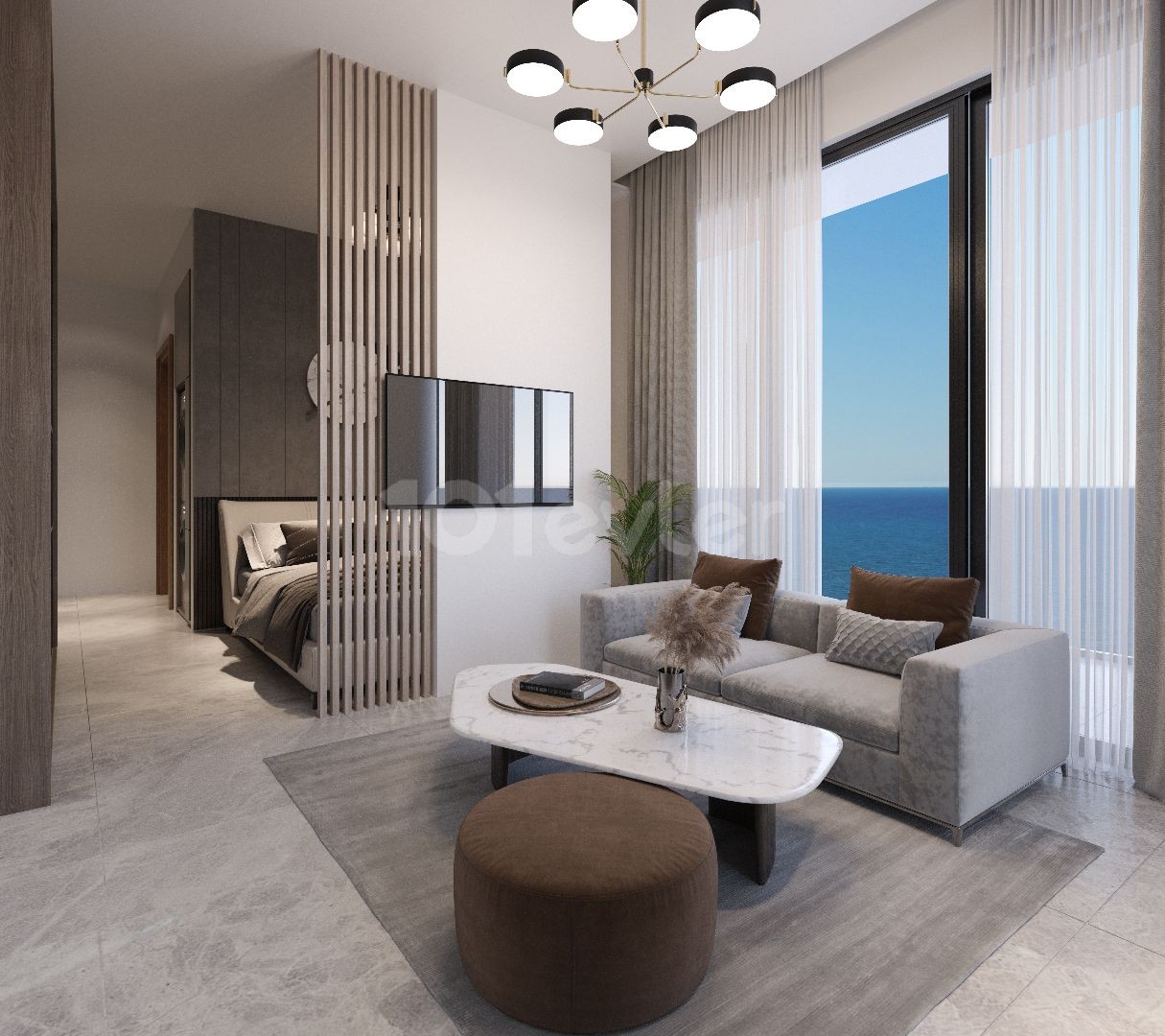 GIANT PROJECT WITH ZERO MOUNTAIN AND SEA VIEW IN GAZİVEREN REGION