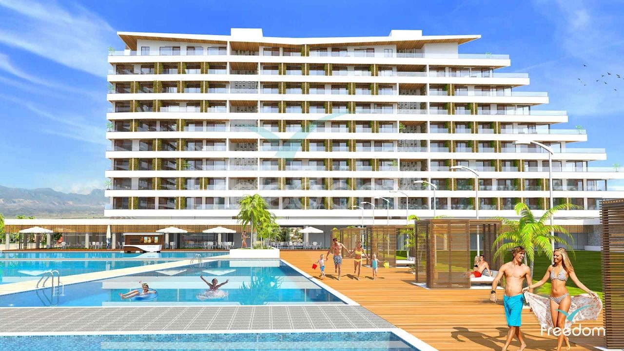 İskele Grand Sapphire Resort'da, yakın zamanda teslim edelicek B blok 21. kat da Deniz manzaralı Rezidans Satılıktır.