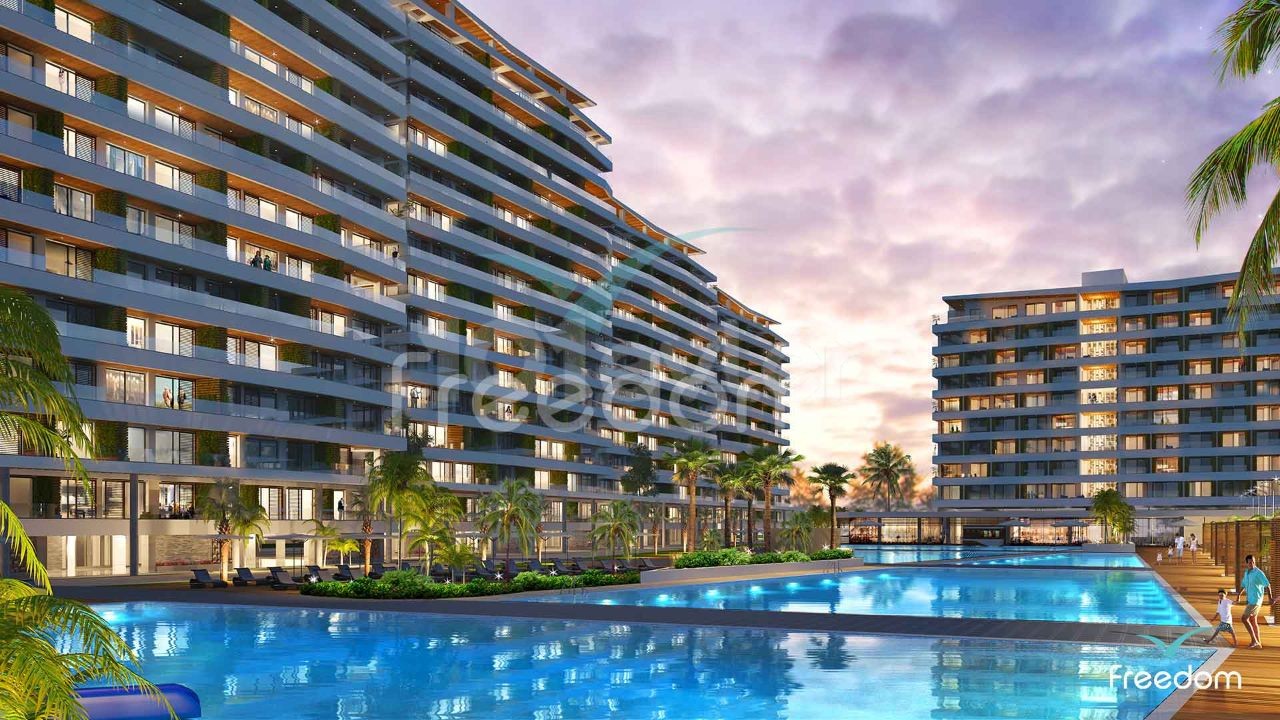 İskele Grand Sapphire Resort'da, yakın zamanda teslim edelicek B blok 21. kat da Deniz manzaralı Rezidans Satılıktır.