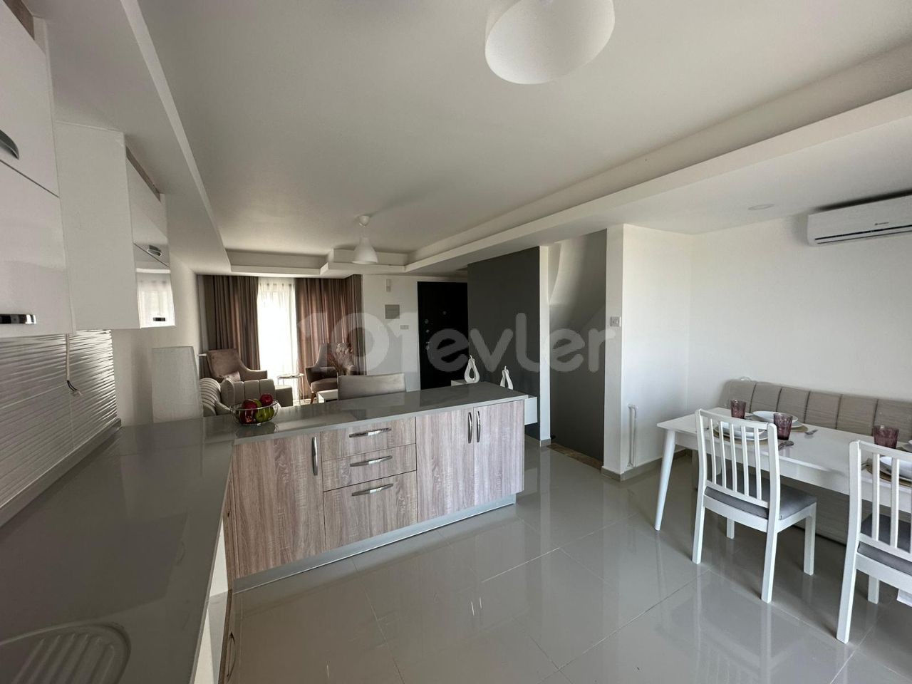 3+2 APARTMENT FOR SALE IN OLIVE GROVE WITH GARDEN AND COMMUNAL POOL