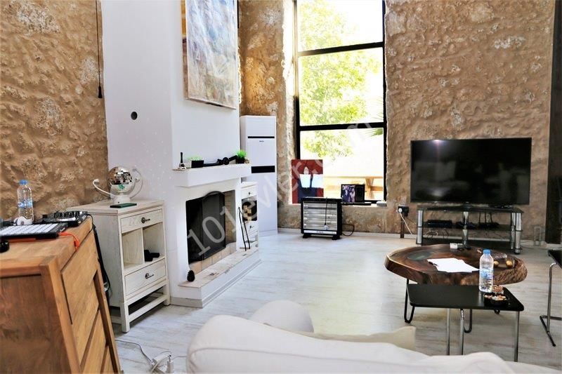 FOR RENT 4 + 1 - Beautifully Renovated Cypriot Village House in the Heart of Ozankoy