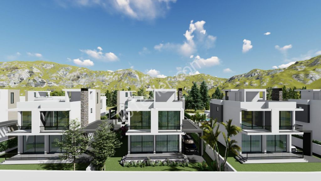 ZERO 3+1 VILLAS FOR SALE IN KYRENIA LAPTA ** 