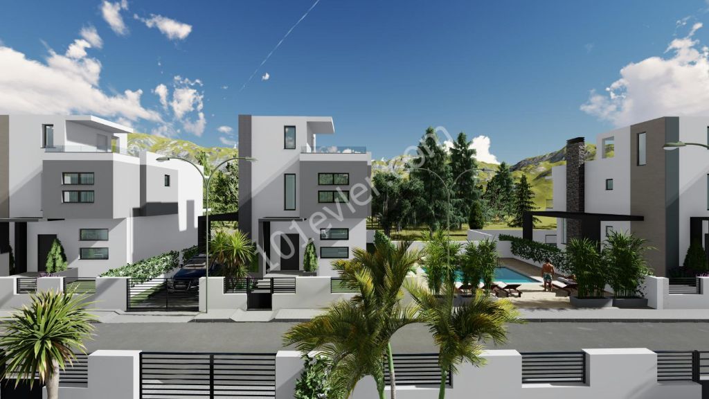 ZERO 3+1 VILLAS FOR SALE IN KYRENIA LAPTA ** 