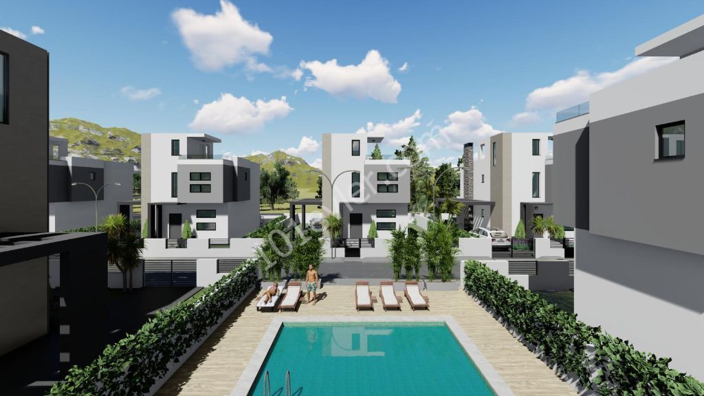 ZERO 3+1 VILLAS FOR SALE IN KYRENIA LAPTA ** 