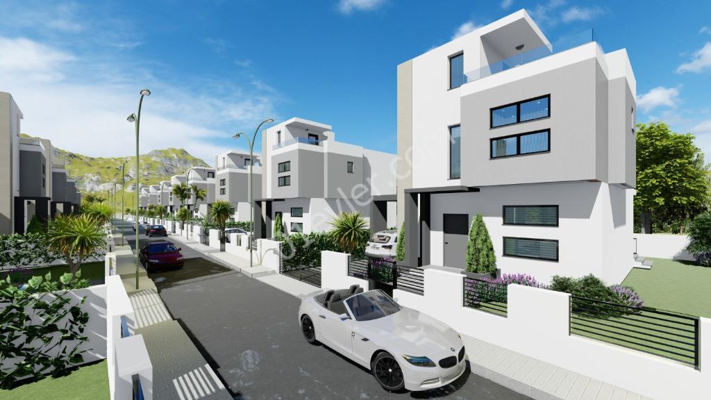 ZERO 3+1 VILLAS FOR SALE IN KYRENIA LAPTA ** 