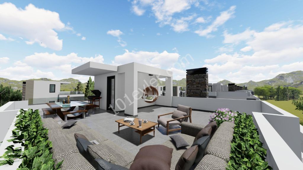 ZERO 3+1 VILLAS FOR SALE IN KYRENIA LAPTA ** 