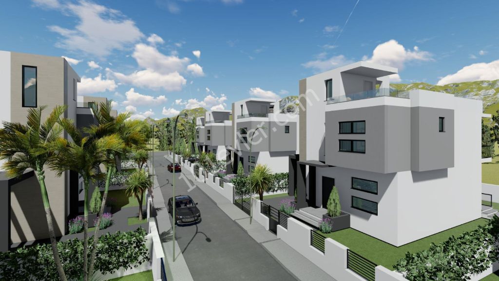 ZERO 3+1 VILLAS FOR SALE IN KYRENIA LAPTA ** 