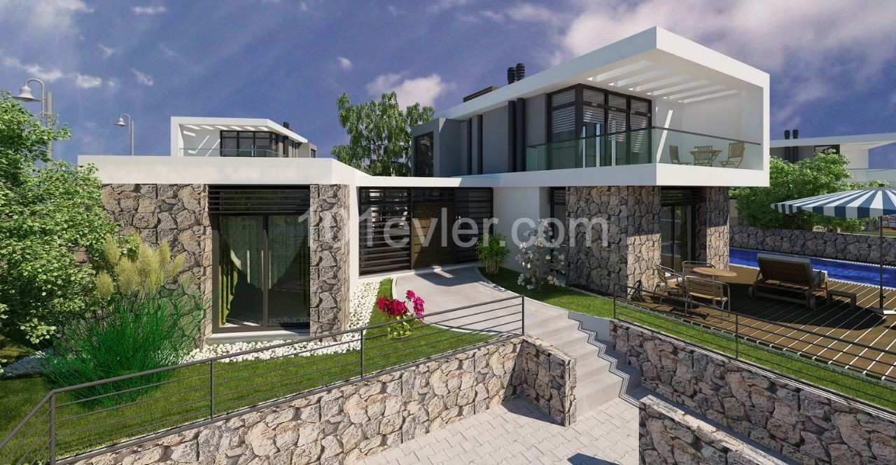 Girne Bahçeli'de Site İçerisinde Satılık Özel Havuzlu Villa