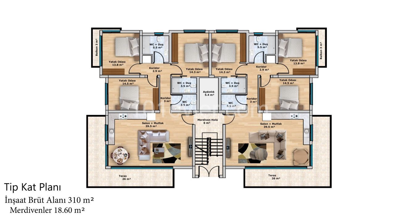 LUXUS DREI-ZIMMER-WOHNUNGEN ** 