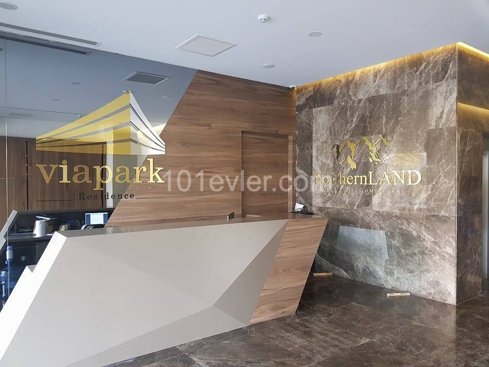 VIAPARK Residence'de deniz manzaralı 1+1- Aidat dahil