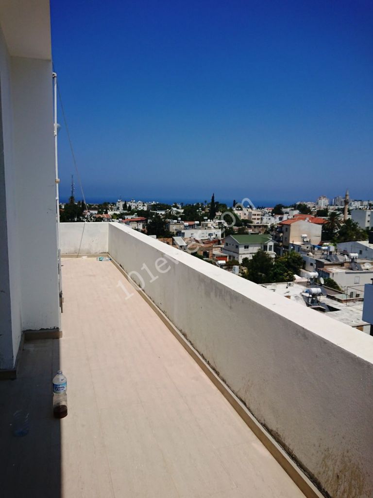 FURNISHED Penthouse Apartment FOR SALE with 2+1 Mountain and SEA Views in A Quality Elevator Building in Kyrenia Central ** 