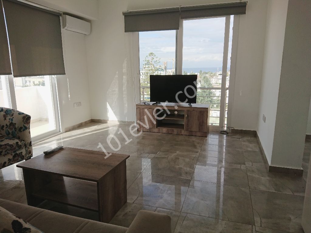 FURNISHED Penthouse Apartment FOR SALE with 2+1 Mountain and SEA Views in A Quality Elevator Building in Kyrenia Central ** 