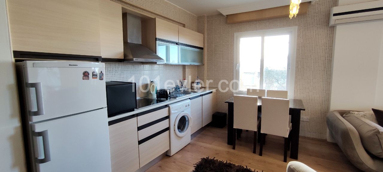 A Large Spacious 1 + 1 Apartment Furnished with QUALITY Goods is for Rent on a Prestigious Site with a Pool ** 