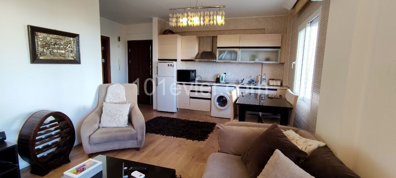 A Large Spacious 1 + 1 Apartment Furnished with QUALITY Goods is for Rent on a Prestigious Site with a Pool ** 