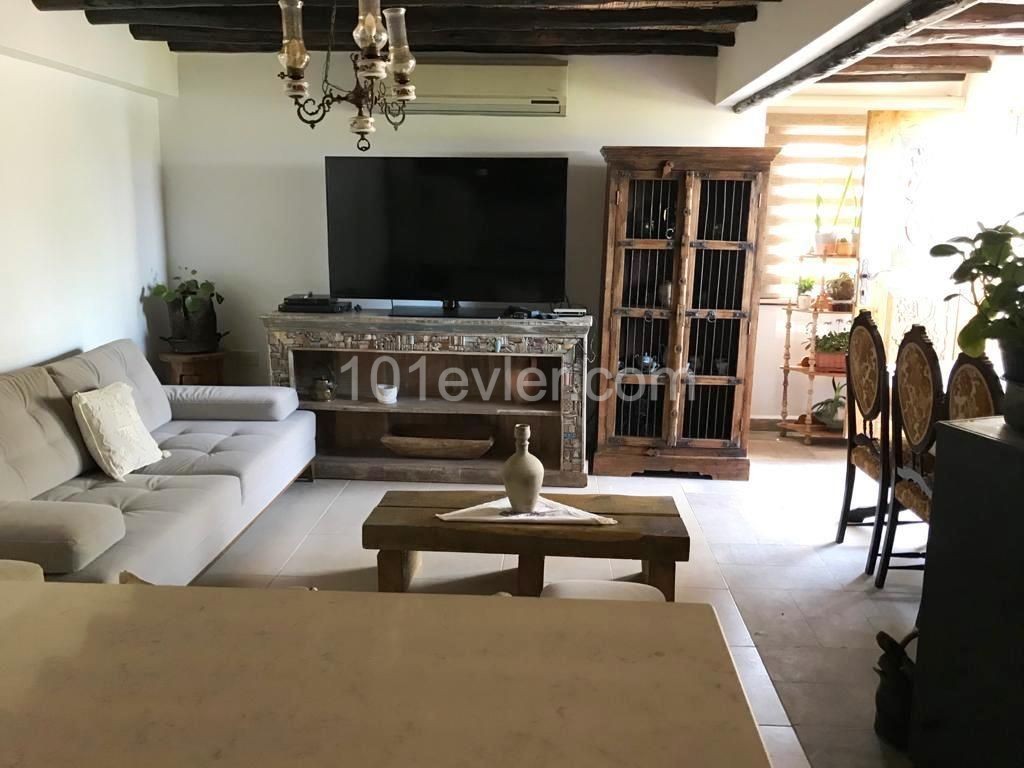 3+1 Duplex Apartment for Rent with a Terrace with Jacuzzi, On a Site with a Sports Area with an Authentic Architectural Communal Pool at the Foot of the Karmi Mountain! ** 