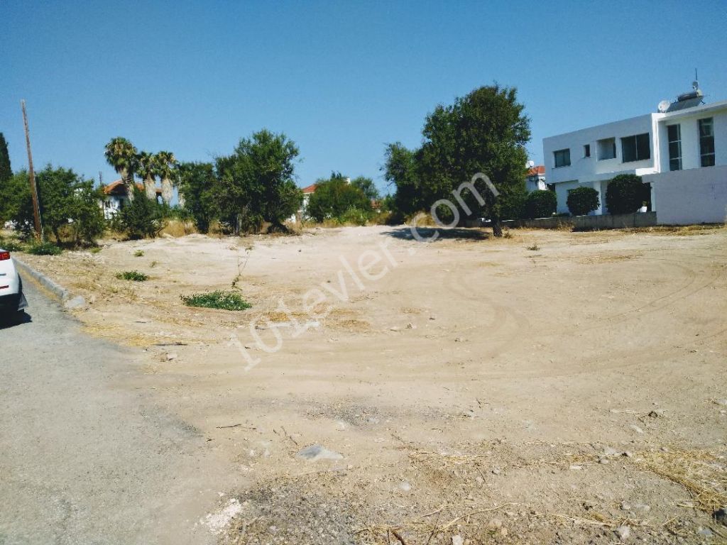 The equivalent plot of 362 square meters at a distance of 250 meters from the main road in Çatalköy, even the sea mansara from the ground, the price is 75,000 decg ** 