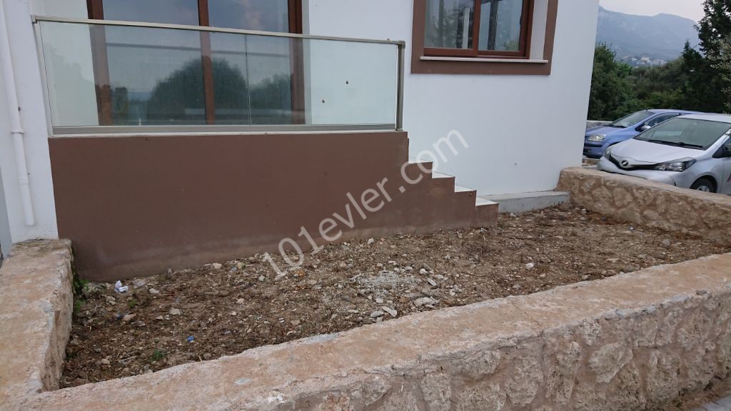 1+ 1 TURKISH TITLE DEED Apartment FOR SALE in Ozankoy with a Ground Floor Garden with Mountain and Sea Views! ** 