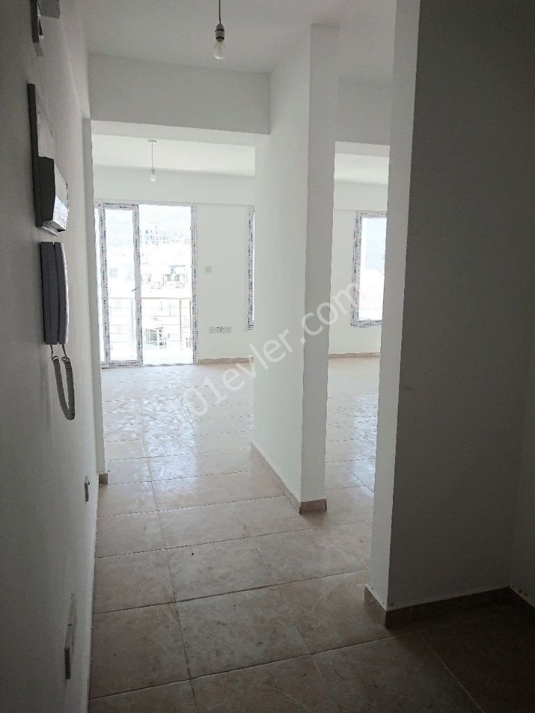 A Spacious 3 + 1 Apartment for Rent with a view of the Mountains and the Sea in a New Elevator Building in the Center of Kyrenia! **  ** 