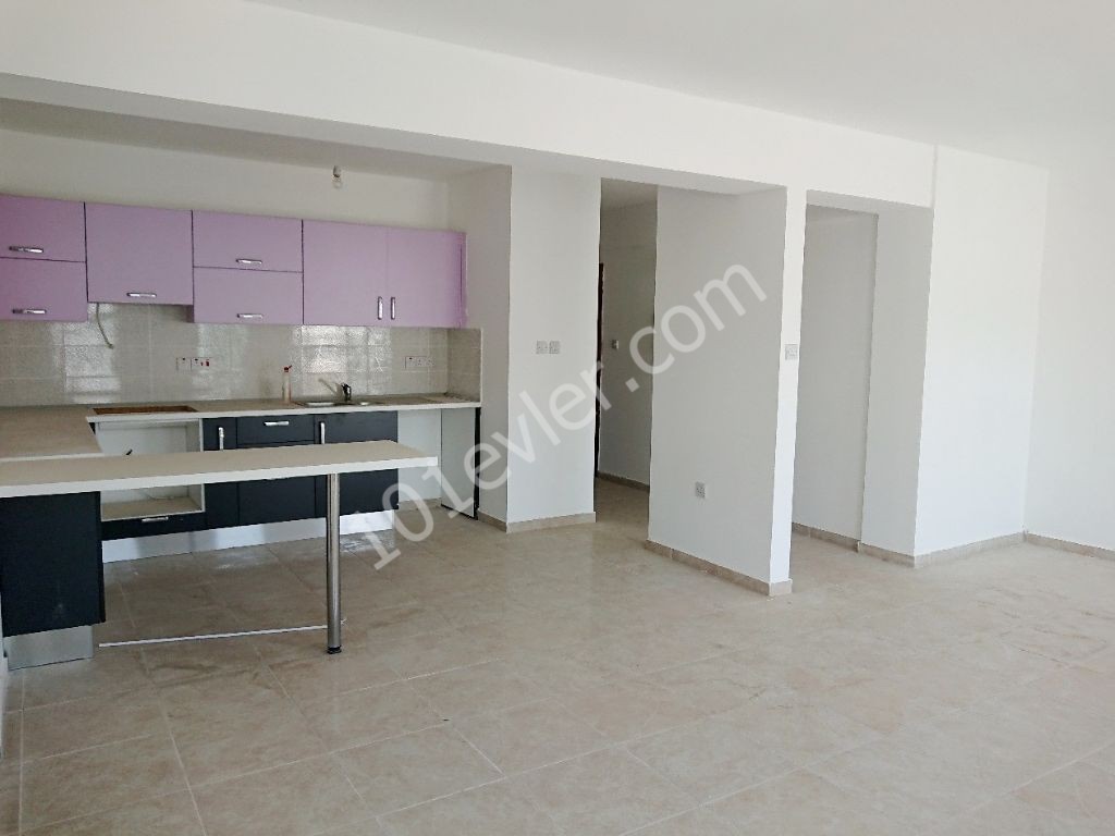 A Spacious 3 + 1 Apartment for Rent with a view of the Mountains and the Sea in a New Elevator Building in the Center of Kyrenia! **  ** 