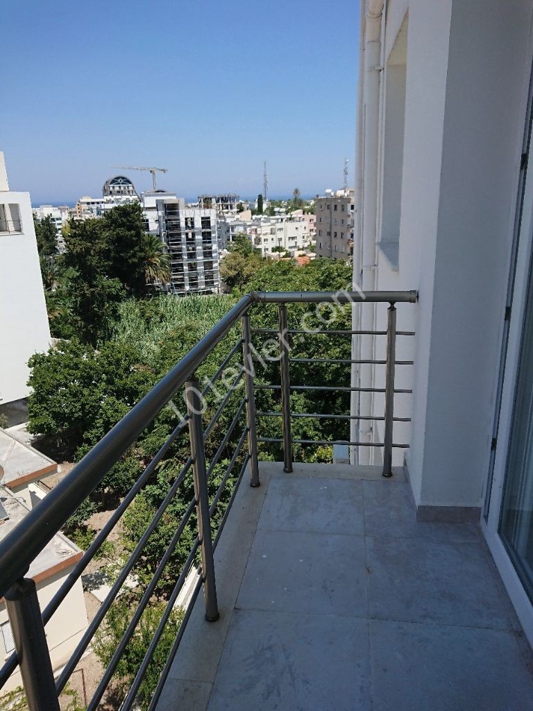 A Spacious 3 + 1 Apartment for Rent with a view of the Mountains and the Sea in a New Elevator Building in the Center of Kyrenia! **  ** 