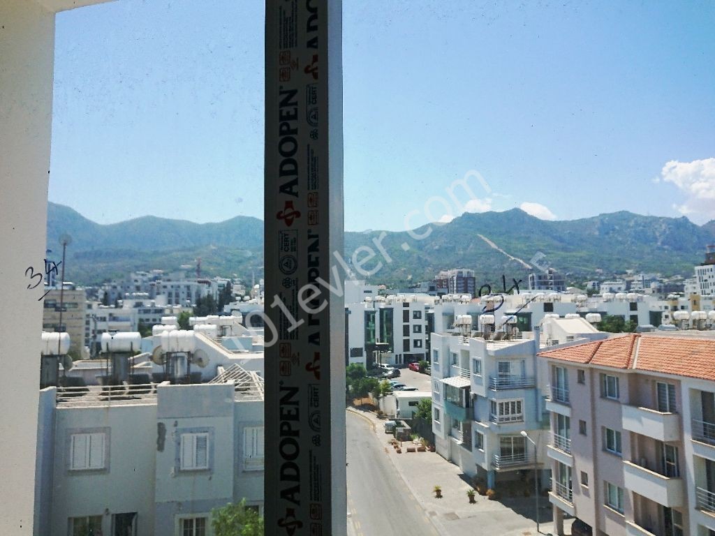 A Spacious 3 + 1 Apartment for Rent with a view of the Mountains and the Sea in a New Elevator Building in the Center of Kyrenia! **  ** 