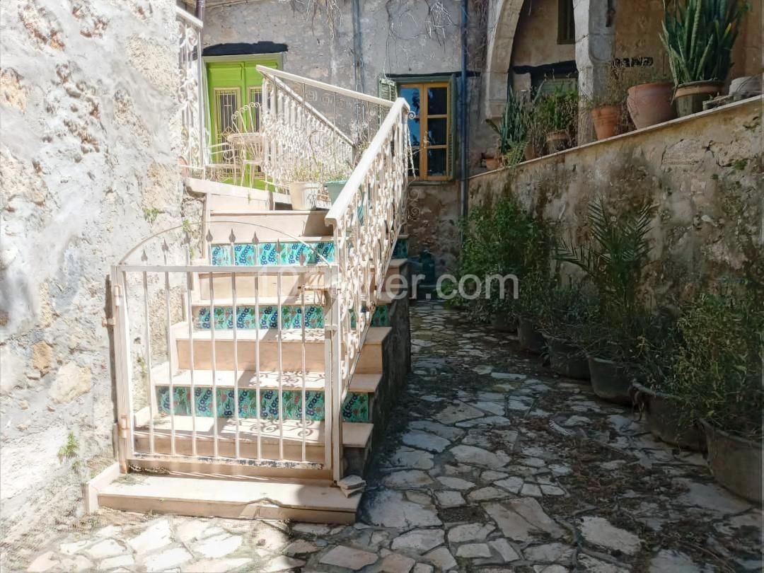 2nd Authentic Stone Architectural Building in Lapta.2+1 Sea View Apartment for Rent on the Floor ** 