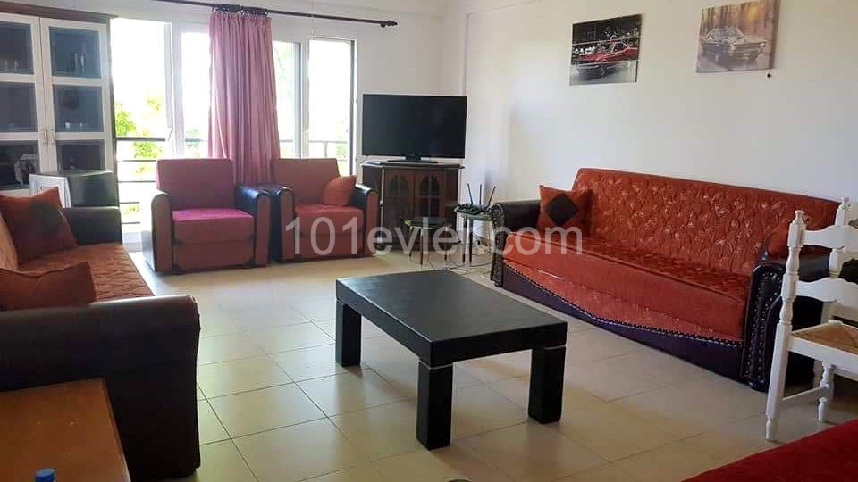 Well-Maintained Ground Floor 3+1 Flat With Sea View In Lapta For Sale ** 