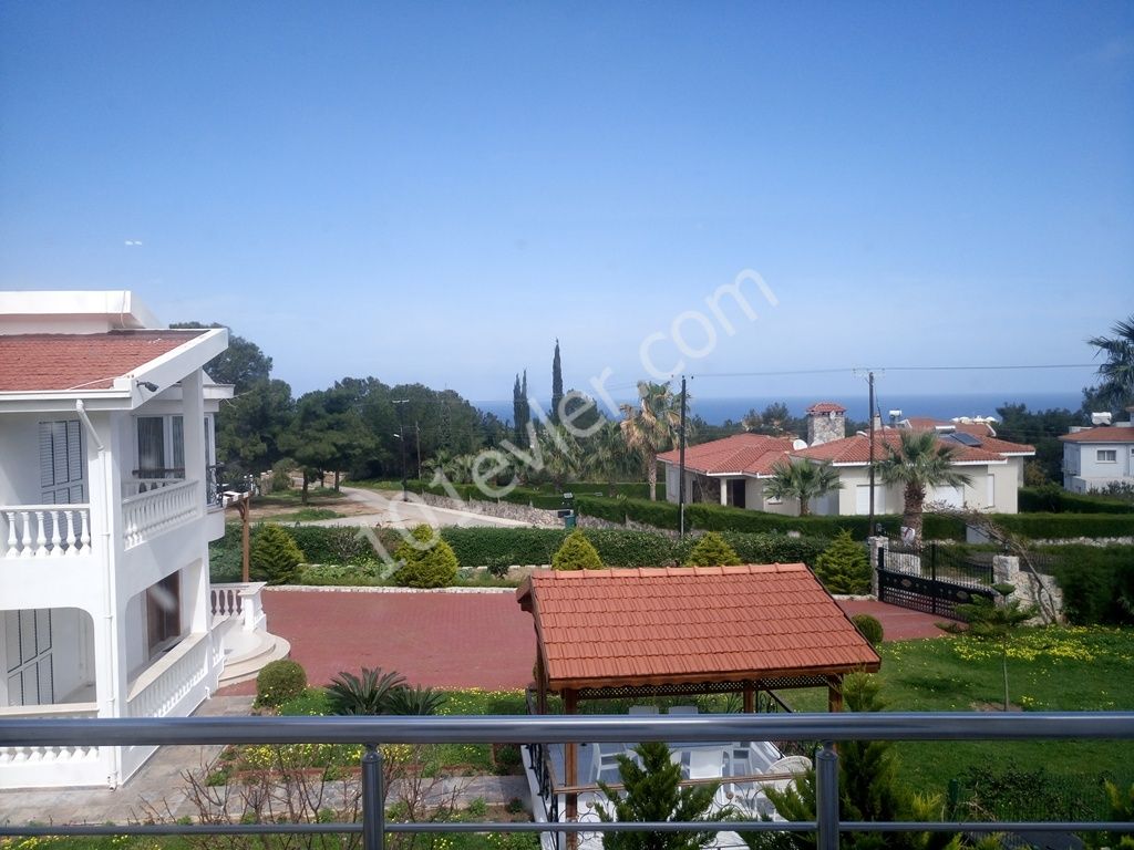 2 + 1 ZERO Furnished Apartment with Private Terrace with Mountain and Sea Views FOR SALE in Karaoglanoglu ** 