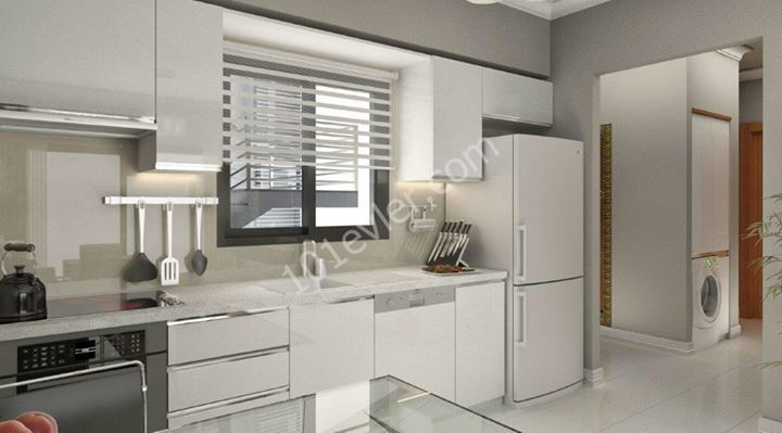 (2+1) in Ozankoy with white goods,common pool,terraced and air conditioned dreamy flats!!