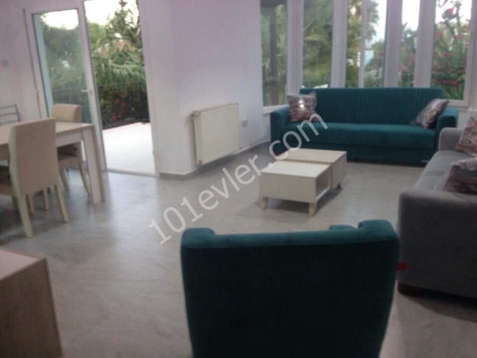 Ground Floor (2+2) 120 m2 Fully Furnished Apartment with Its Own Garden, Shared Pool (Used by Only 3 Apartments) in Kyrenia Alsancak 120 m2 VAT / TRANSFORMER PAID ** 