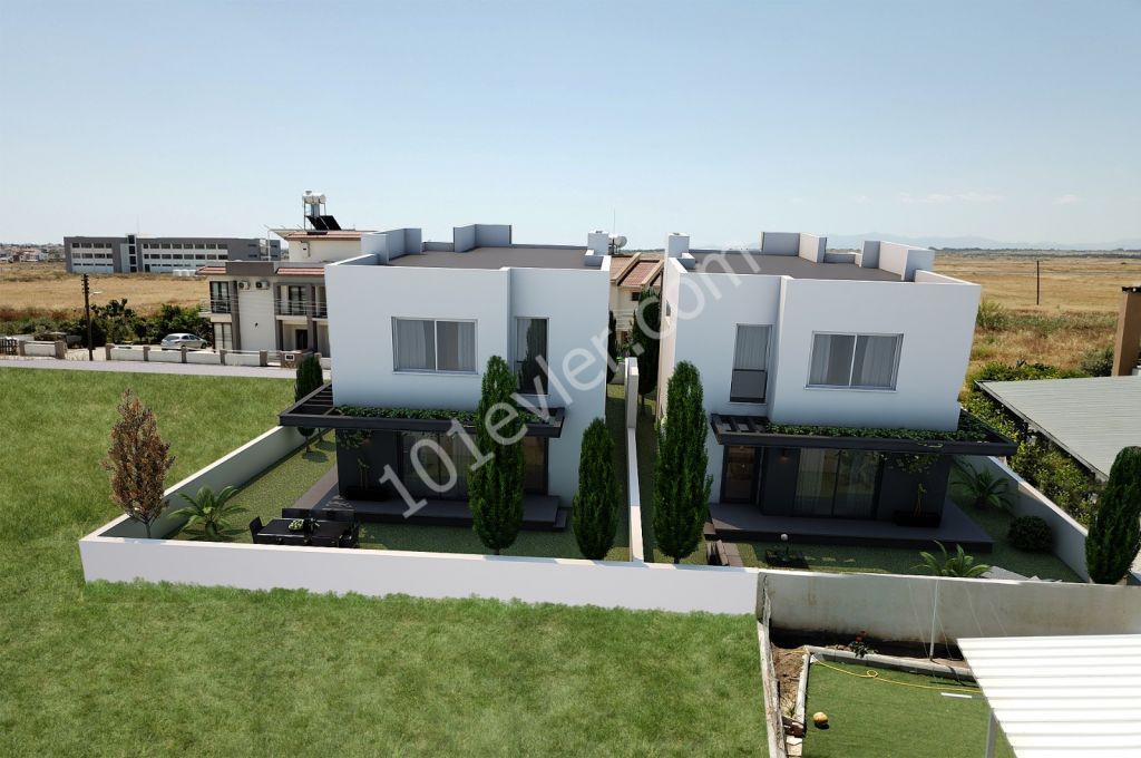 4+ 1 Detached Villa with Turkish Cob in Yenikent ** 