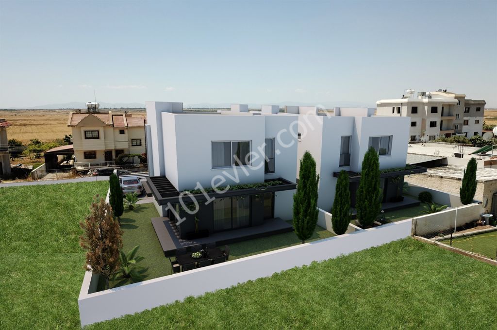 4+ 1 Detached Villa with Turkish Cob in Yenikent ** 