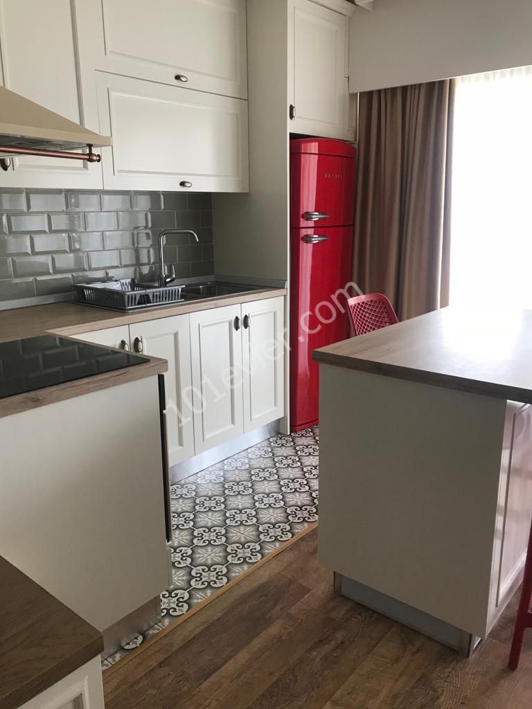 Girne Merkez'de Ultra  Lux Full Eşyalı 1+1 Kiralık Daire ( Daire İçi ve Apartman Temizliği Aidatı  Dahil)