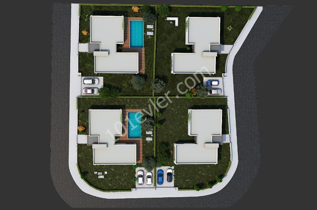 Magnificent Single-Decker Villas with Pool Option/ Large Garden in Kantikoy (WITHIN A PLOT OF 655 M2) ** 