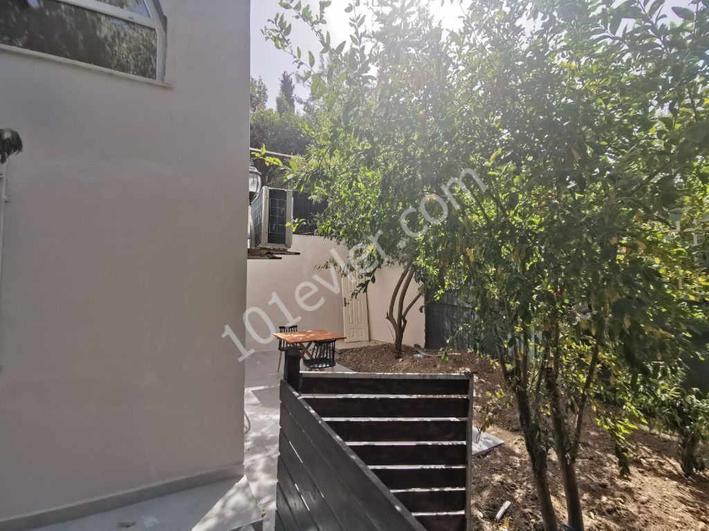 Doğanköyde 1+1 Bahçeli Full Eşyalı Daire