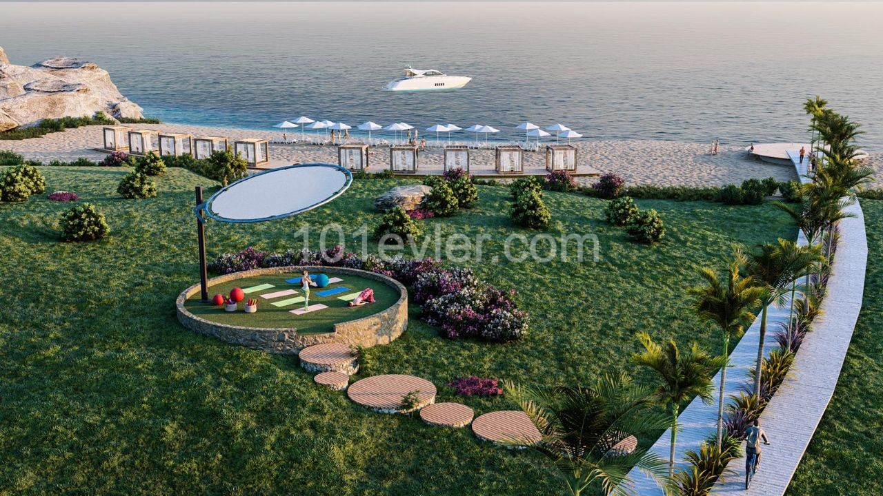 Famagusta- Ultra Luxury Apartments with 1+1 Penthouse, 2+1 Duplex, 3+1 Garden in Tatlısu ! Luxury Living with Private Beach in the Middle of Nature, Landscape and Quality (Delivered June 2023) ** 