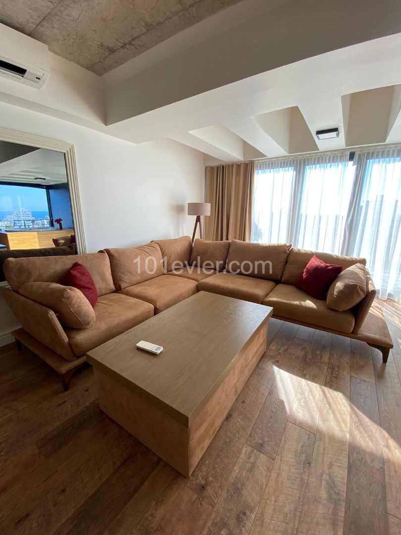 Luxury 1+0 Apartment for Rent with Full Furniture, Mountain-Sea View Jacuzzi in Kyrenia ** 