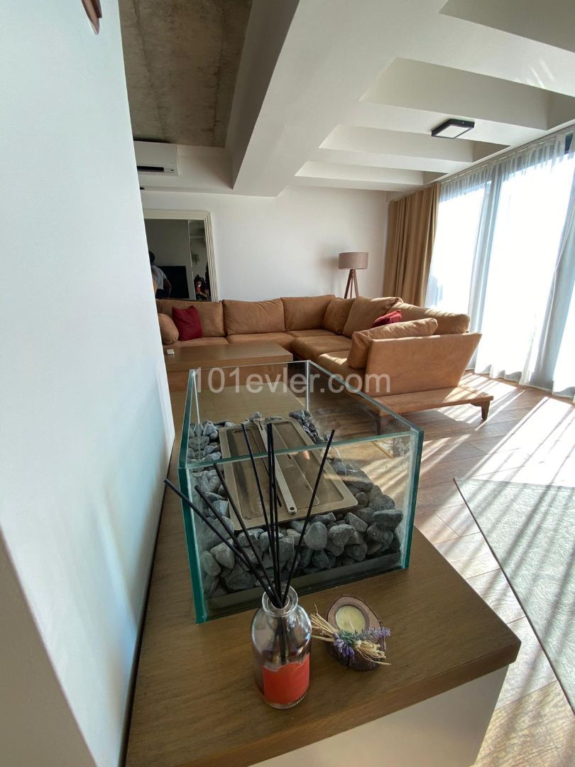 Luxury 1+0 Apartment for Rent with Full Furniture, Mountain-Sea View Jacuzzi in Kyrenia ** 