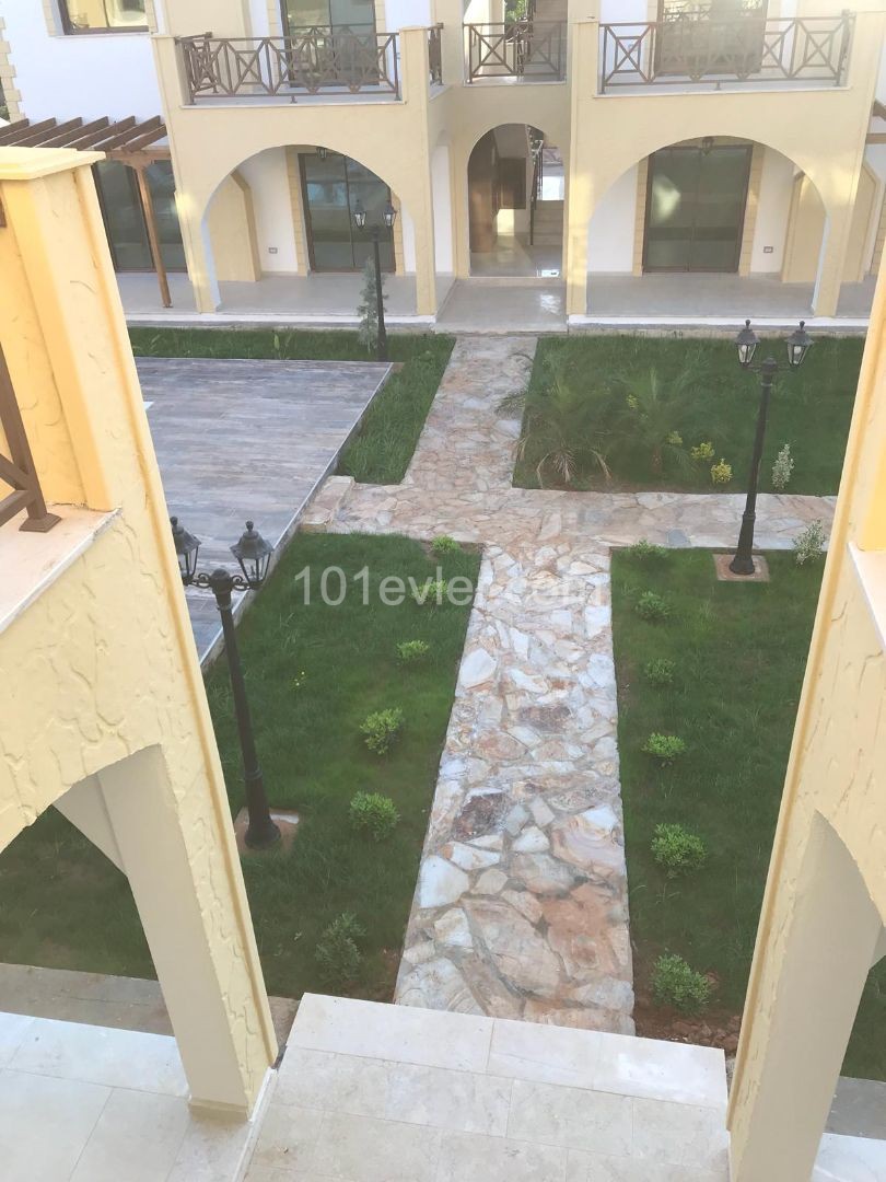 In Salamis, the Lower Floors with a Turkish Title are Equipped with a Garden - The Upper Floors are equipped with a Balcony + a Terrace, Ultra-Lux Villa-Type HOUSE Is Immediately Delivered -The Deeds Are Ready ** 