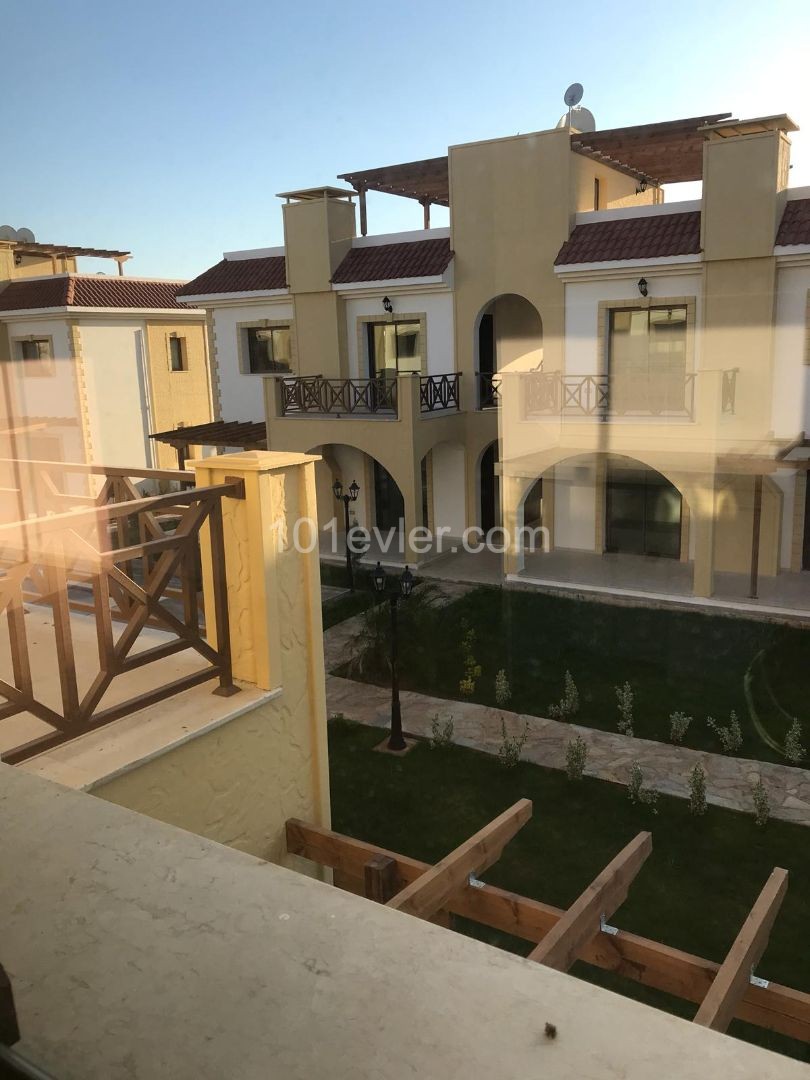 In Salamis, the Lower Floors with a Turkish Title are Equipped with a Garden - The Upper Floors are equipped with a Balcony + a Terrace, Ultra-Lux Villa-Type HOUSE Is Immediately Delivered -The Deeds Are Ready ** 