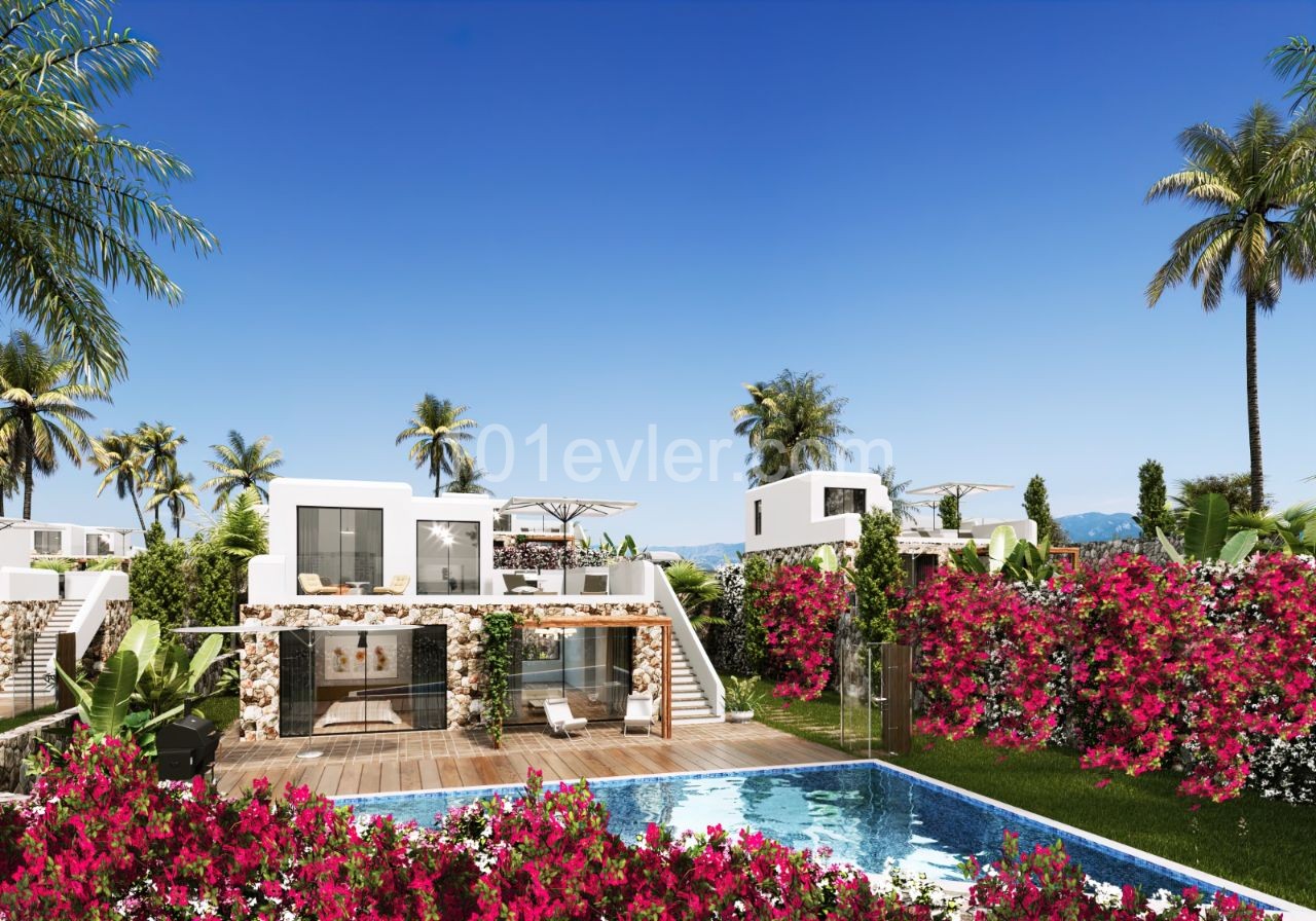 Luxury 3+ 1 Detached Villas for Sale on the Seafront with Pool Option in Kucuk Erenkoy (At Launch Special Prices..) ** 