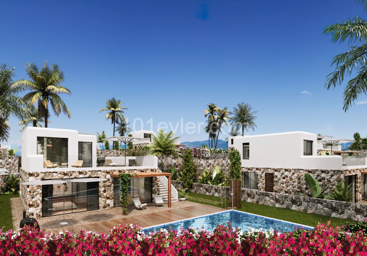 Luxury 3+ 1 Detached Villas for Sale on the Seafront with Pool Option in Kucuk Erenkoy (At Launch Special Prices..) ** 