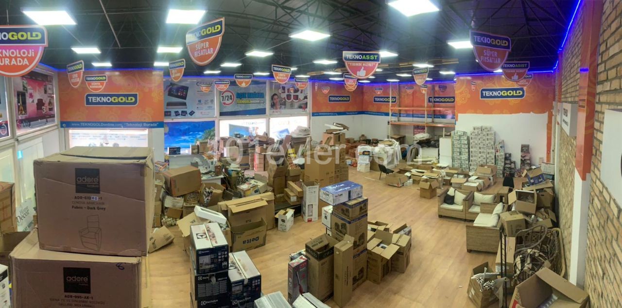 400 m2 Rental Shop ( Showroom) with High Signage Value in the Heart of Nicosia Dereboyu ** 