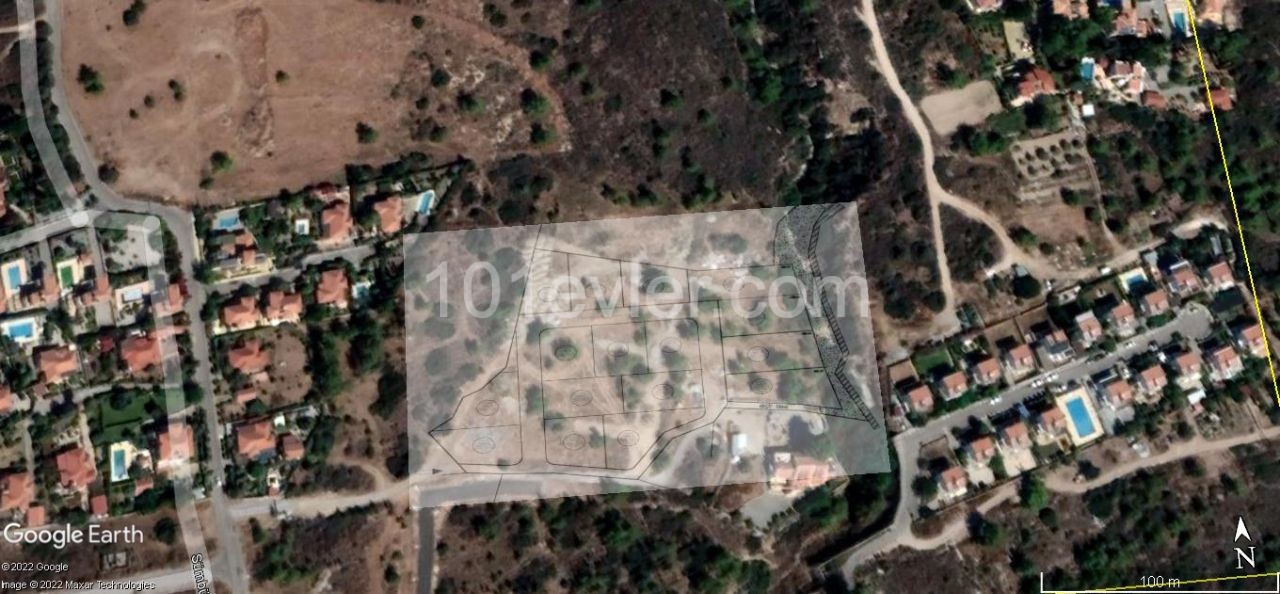 Plots For Sale In The Nature With Mountain And Sea View On The Border Of Girne Bellapais - Çatalköy ** 