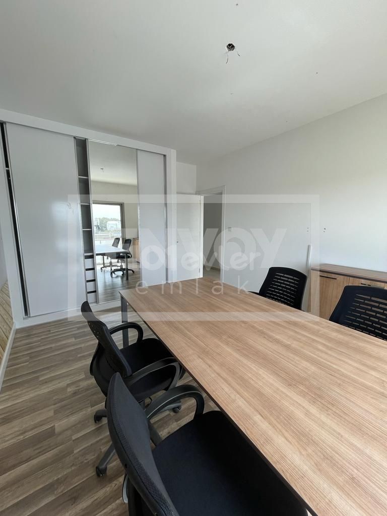 2 + 1 Office with Commercial Permit for Rent on the Street in the Metehan- Kermiya District ** 