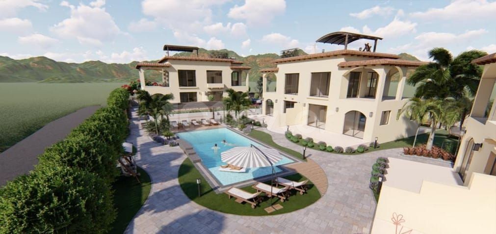 2+1 Erdgeschosswohnungen und Penthouse-Wohnungen zum Verkauf in Kyrenia Alsacak ** 