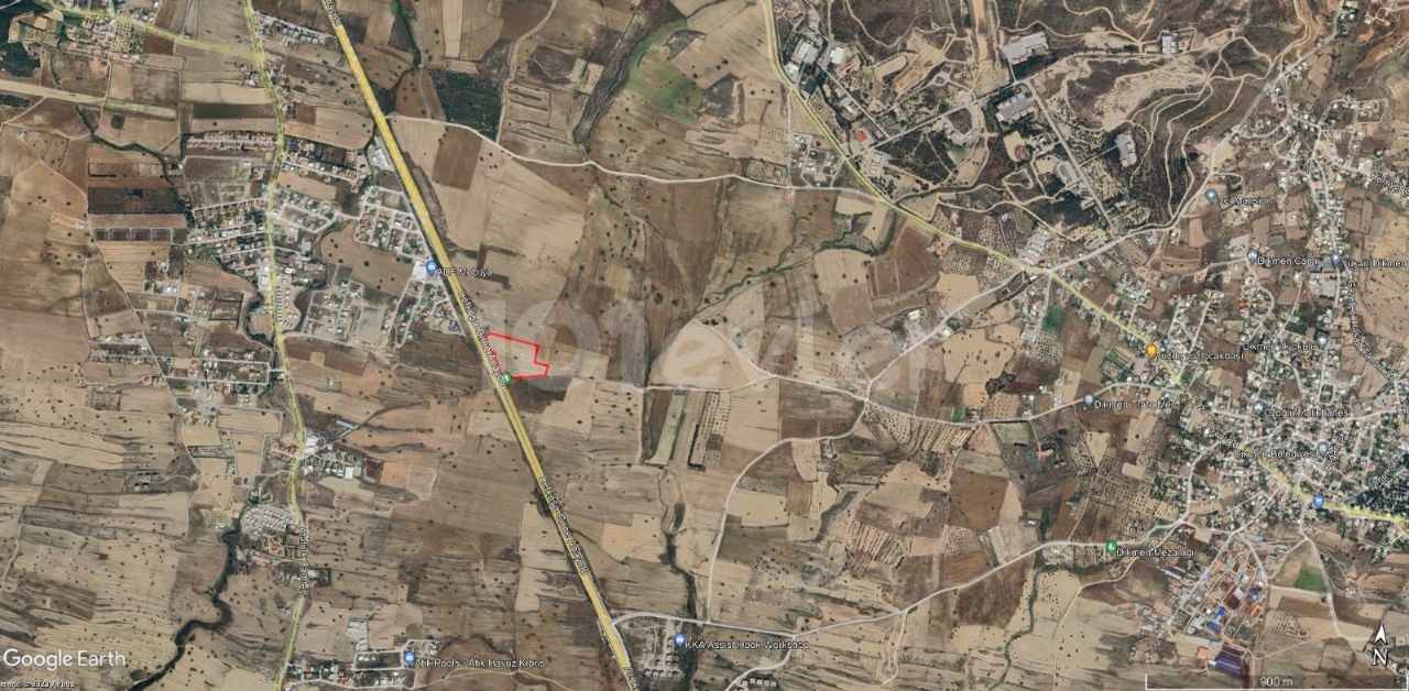 Investment Land for Sale on Nicosia - Kyrenia Main Road