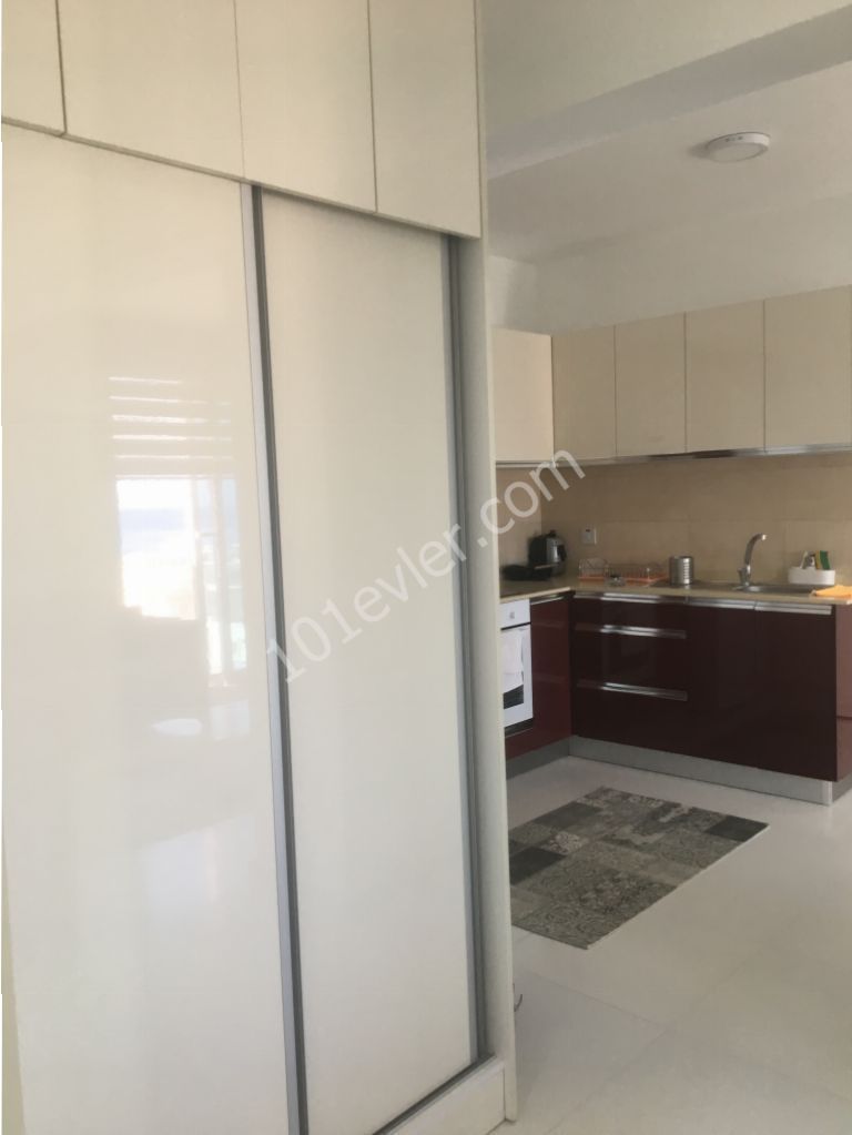 1+1 APARTMENT WITH FULL SEA VIEW, FULLY FURNISHED IN THE CENTER OF KYRENIA, VAT+ TRANSFORMER PAID ** 